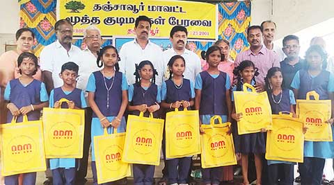 Distribution of Pongal Gifts to Poor students